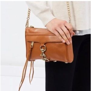 Rebecca minkoff MAC crossbody bag, brown leather